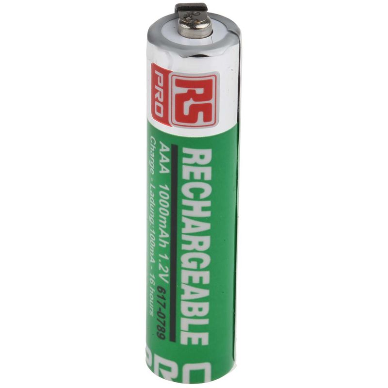Rs Pro - Batterie aaa rechargeable 1Ah sortie Cosses ( Prix pour Paquet de 1 )