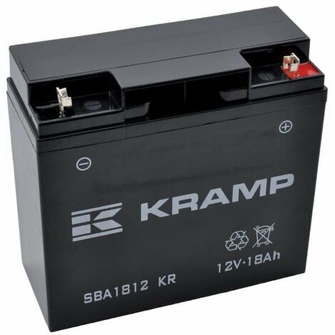 Batterie adaptable 12V 10Ah – Faible autodécharge – Pour motos, machines horticoles et éclairage – SBA1812KR