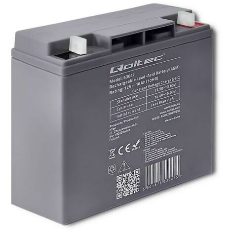 Batterie AGM 12V 18Ah max. 270A
