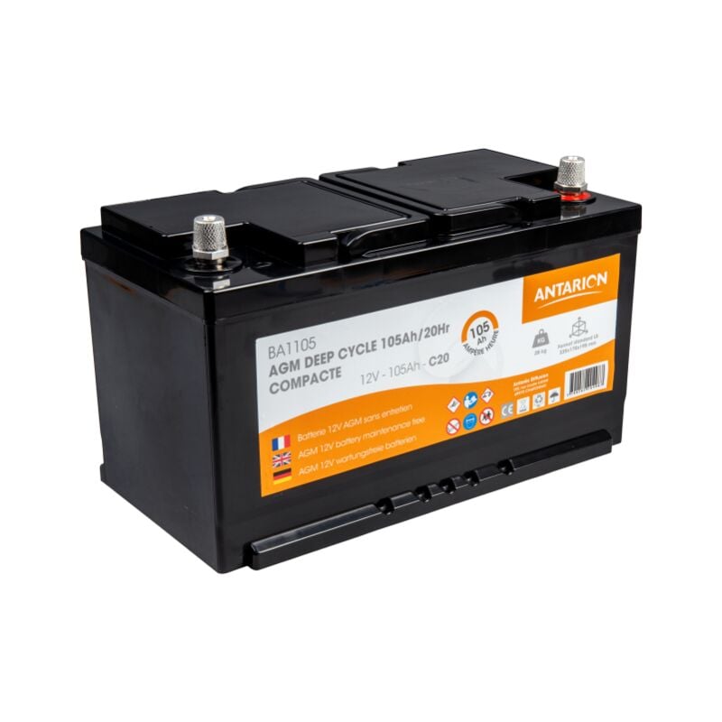 Batterie agm compact 105Ah Antarion Antarion