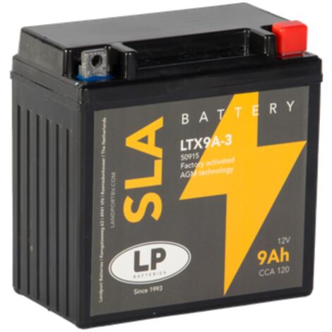 Batterie AGM SLA 12V 9Ah für Motorrad Startbatterie MS LTX9A-3
