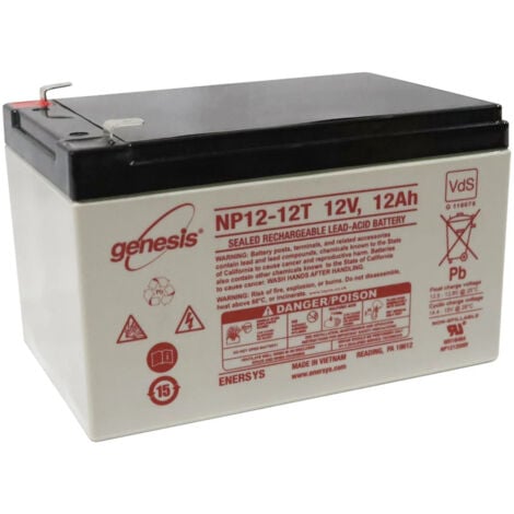 BATTERIE AGM VRLA PLOMB ETANCHE  12V - 12 Ah GENESIS