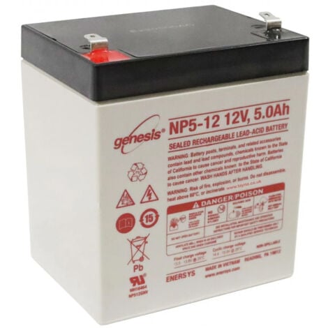 BATTERIE AGM VRLA PLOMB ETANCHE  12V - 5 Ah GENESIS