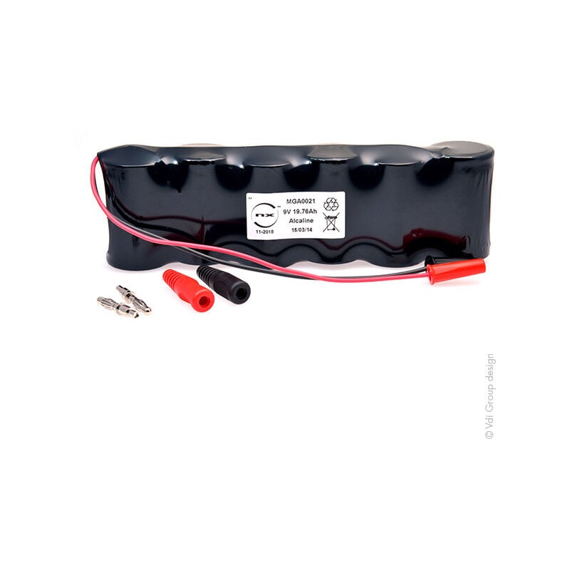 NX - Batterie alcaline 6x D NX 6S1P ST1 9V 19.76Ah 4mm
