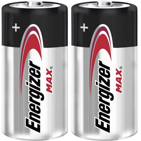 batterie alcaline energizer "max" c 2 pezzi