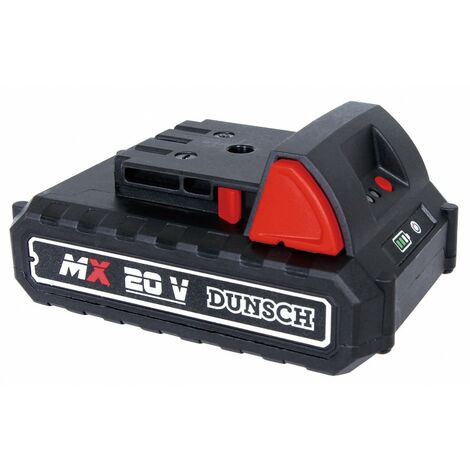 Batterie Lithium 20V 2Ah – C2020B – Autonomie 30 minutes – Indicateur de charge – Compatible outils Dunsch 20V
