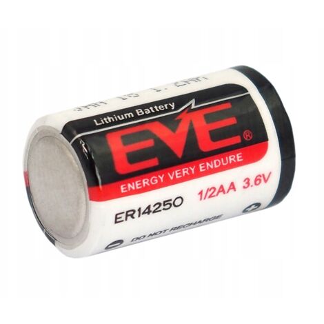 BATTERIE AU LITHIUM ER14250 1/2 AA 3,6 V 1200 mAh 1 pièce.