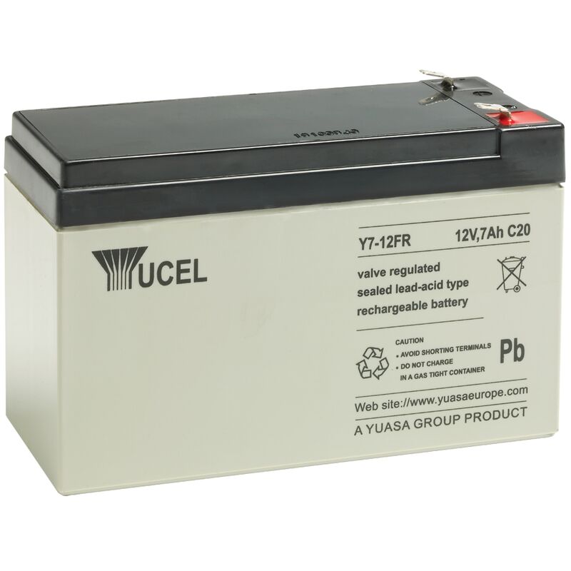 Yuasa - batterie au plomb - 12 volts - 7 ah y7-12fr