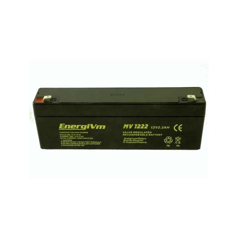 Energivm - Batterie au plomb 12v 2,3ah Agm 178x35x67mm Mv1223