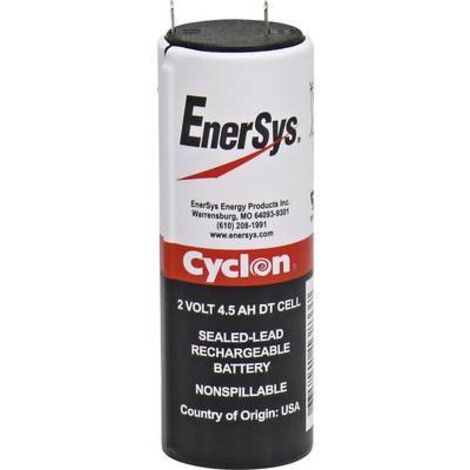 Batterie au plomb 2 V 4.5 Ah EnerSys Hawker Cyclon DT plomb (AGM) (Ø x H) 34 mm x 103 mm cosses plates 4,8 mm sans entretien, modèle de batterie à S024341