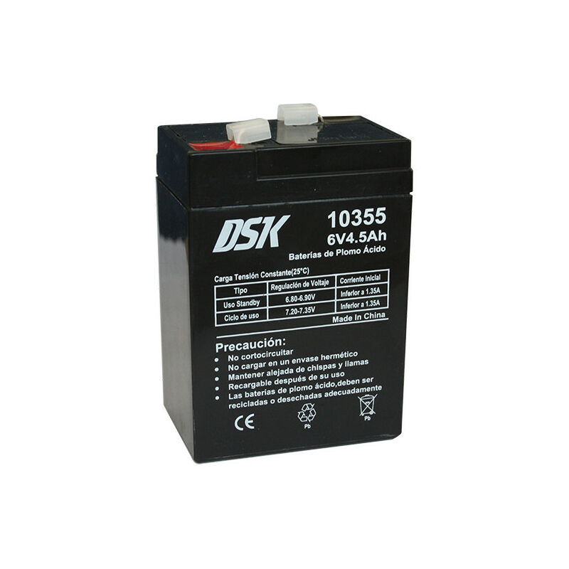 DSK - Batterie au plomb 6V 4,5Ah agm 70x47x100mm