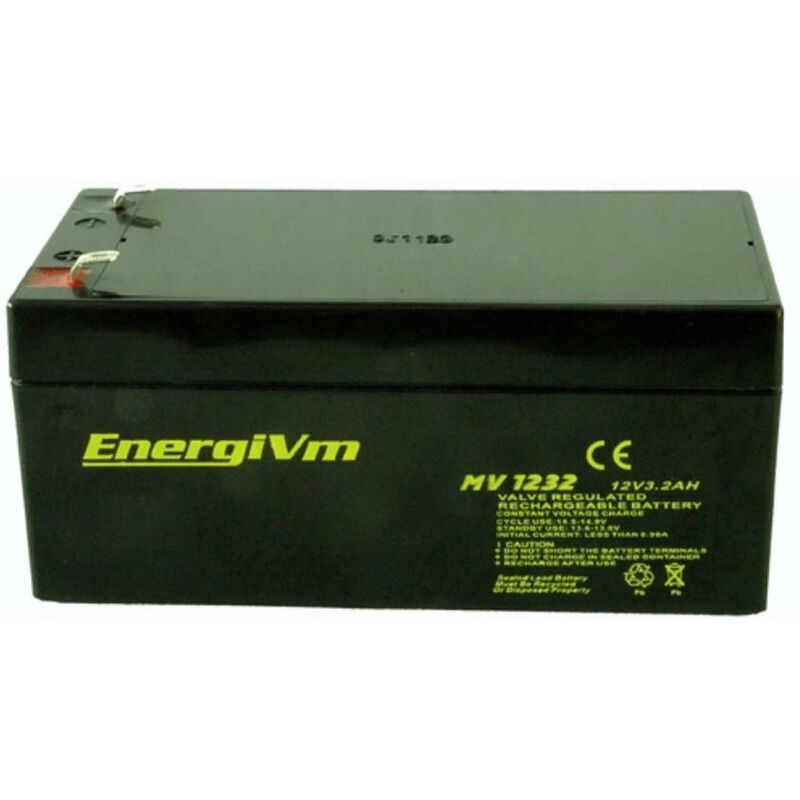 Batterie au plomb AGM 12V/3,3Ah134x67x67mm ENERGIVM