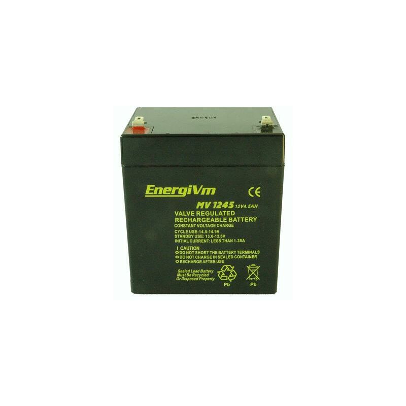 Energivm - Batterie au plomb agm 12V/4,5Ah 90x70x107mm