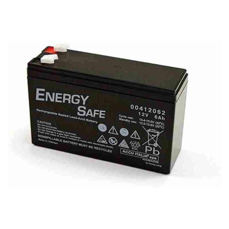 Energy Safe - Batterie au plomb agm vrla série 12V 6,0Ah C20 (F2)