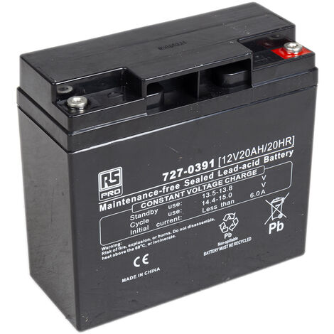 Batterie au plomb étanche RS PRO 12V 18Ah cyclique ( Prix pour 1 )