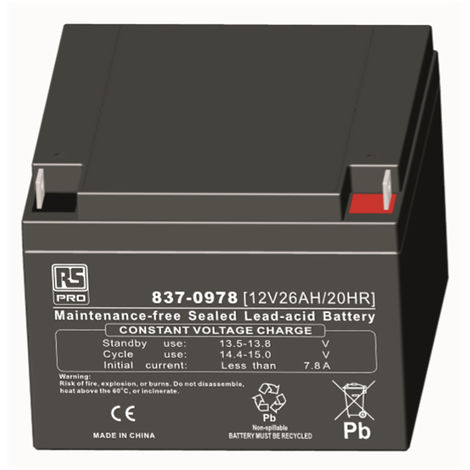 Batterie au plomb étanche RS PRO 12V 100Ah cyclique