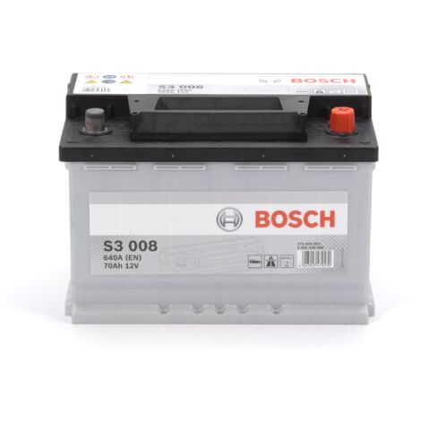 Batterie Auto 'Bosch' S3008 70 Ah Droite - Mm 278 X 175 X 190
