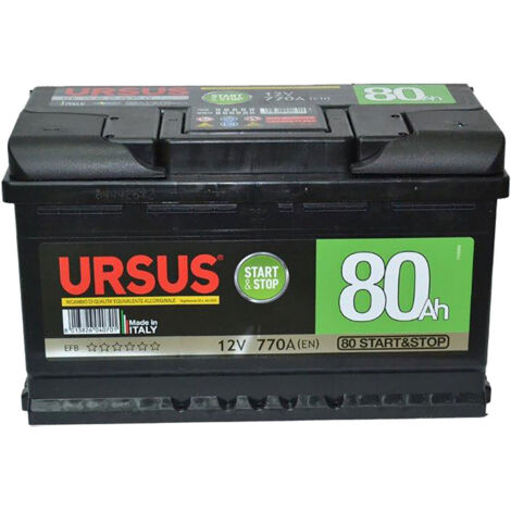 Batterie auto Ursus Start&Stop 72Ah – 12V – Technologie EFB – Démarrage sécurisé