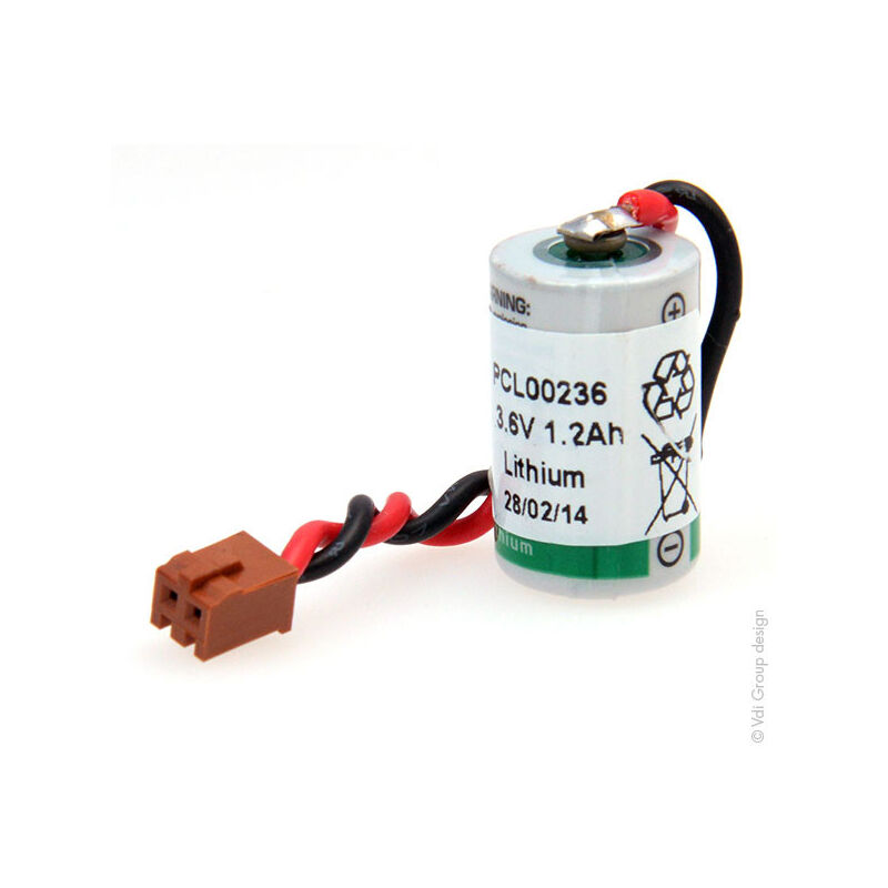 NX - Batterie automate 1x 1/2AA 1S1P 3.6V 1.2Ah jae