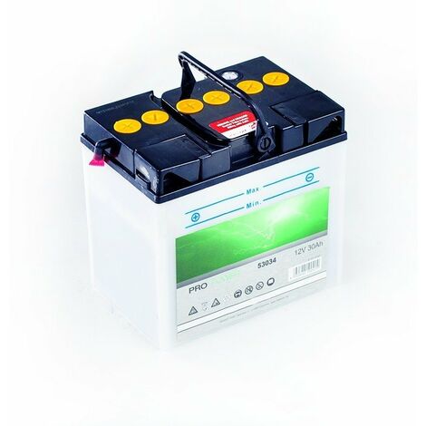 Batterie AYP 144924 pour tondeuse autoportée – 12V 30Ah – Compatible HUSQVARNA MTD – Borne positive à gauche – Électrolyte inclus - 532144924