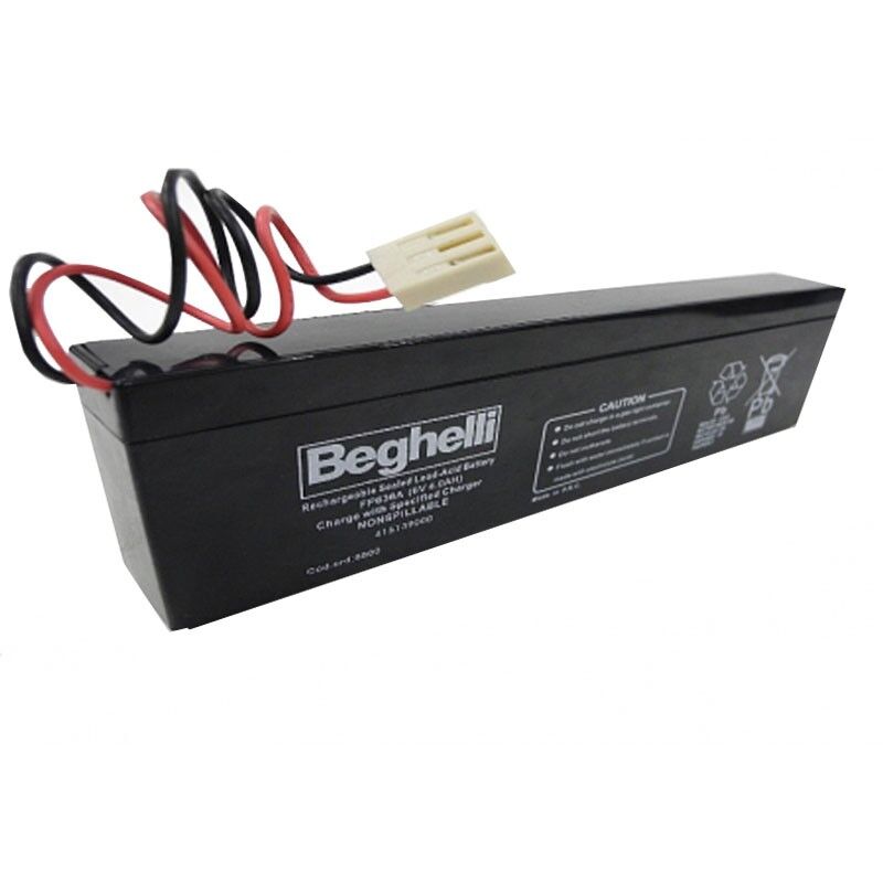 Batterie Beghelli pb 6V 4Ah slim 8800