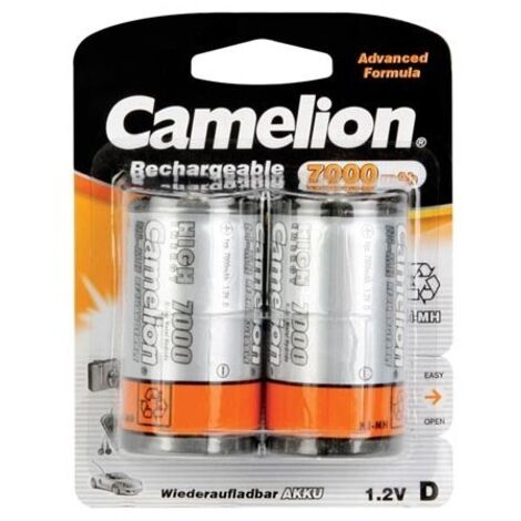 Batterie Camelion NiMH format D, 7000 mAh, lot de 2