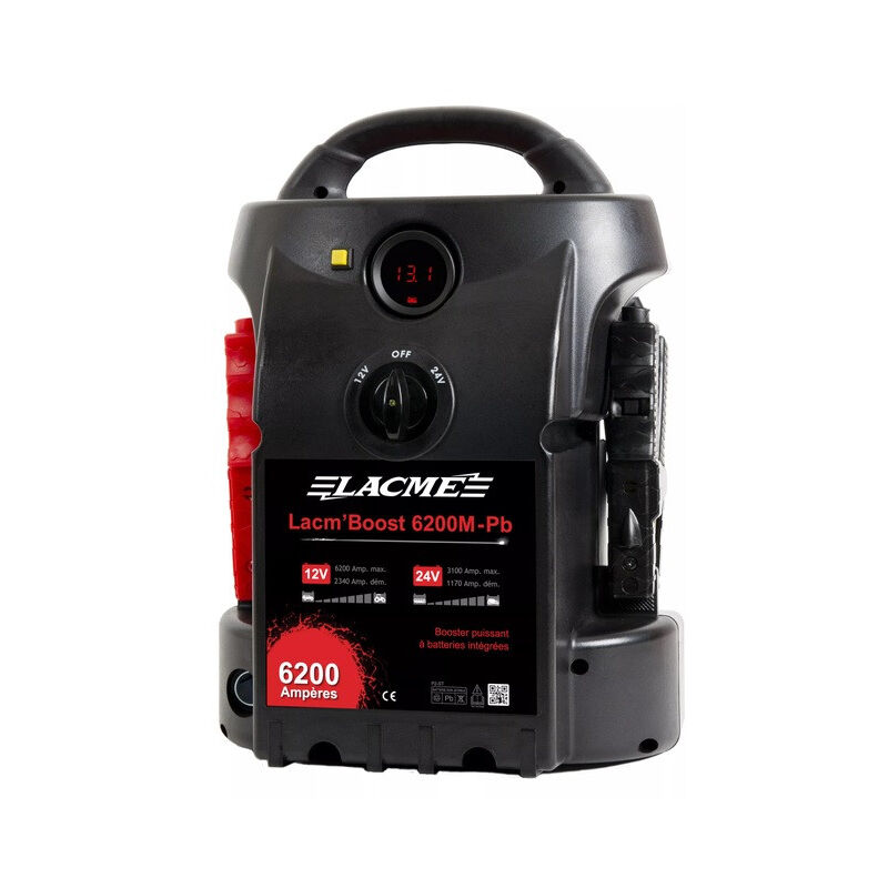 Booster de demarrage Lacmé Lacm'Boost 6200M-Pb 2340A pour batterie 12V/24V