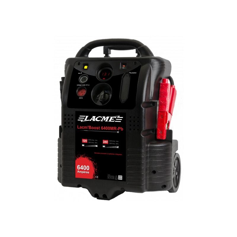 Batterie & chargeur Lacme Lac'Boost 6400M-PB à batterie plomb - 12/14V 6200A - 515700