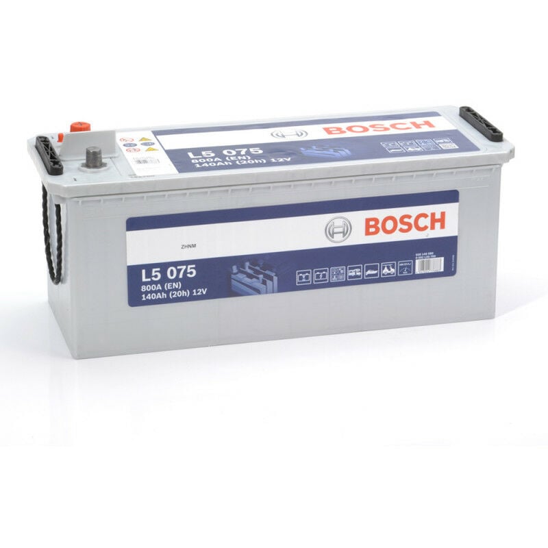 Batterie décharge lente Bosch L5075 12v 140ah 0092L50750