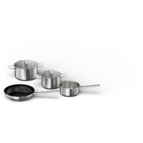 Batterie de cuisine 4 pieces acier inoxydable - Bosch - HEZ9SE040