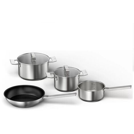 Batterie de cuisine 4 pièces acier inoxydable - Siemens - HZ9SE040