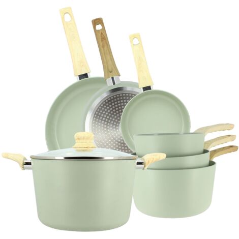 Batterie de cuisine 7 pièces en aluminium, COLORAMA
