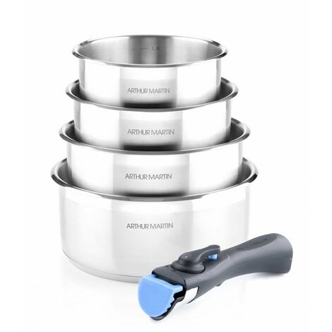 Batterie De Cuisine Inox 5 Pcs Arthur Martin 5589