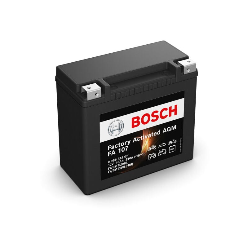 Bosch - Batterie moto FA107 YTX20HL-BS YTX20L-BS 12V 18AH 310A