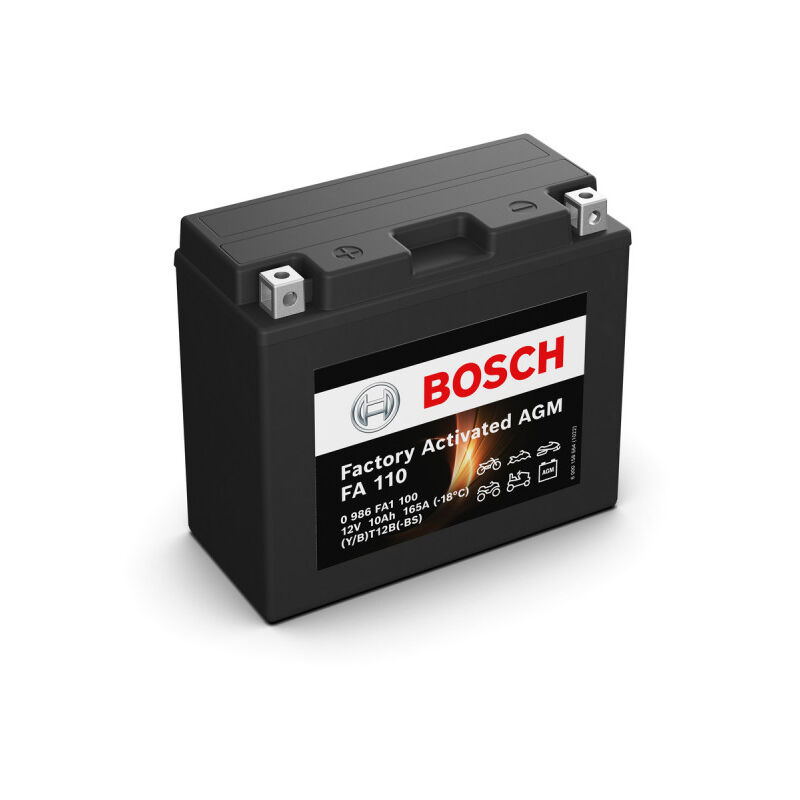 Batterie moto Bosch FA110 YT12B-BS 12V 10AH 165A