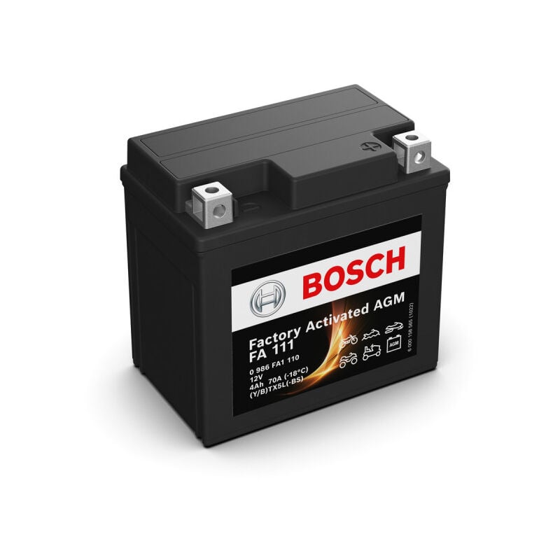 Bosch - Batterie moto FA111 YTX5L-BS 12V 4AH 70A