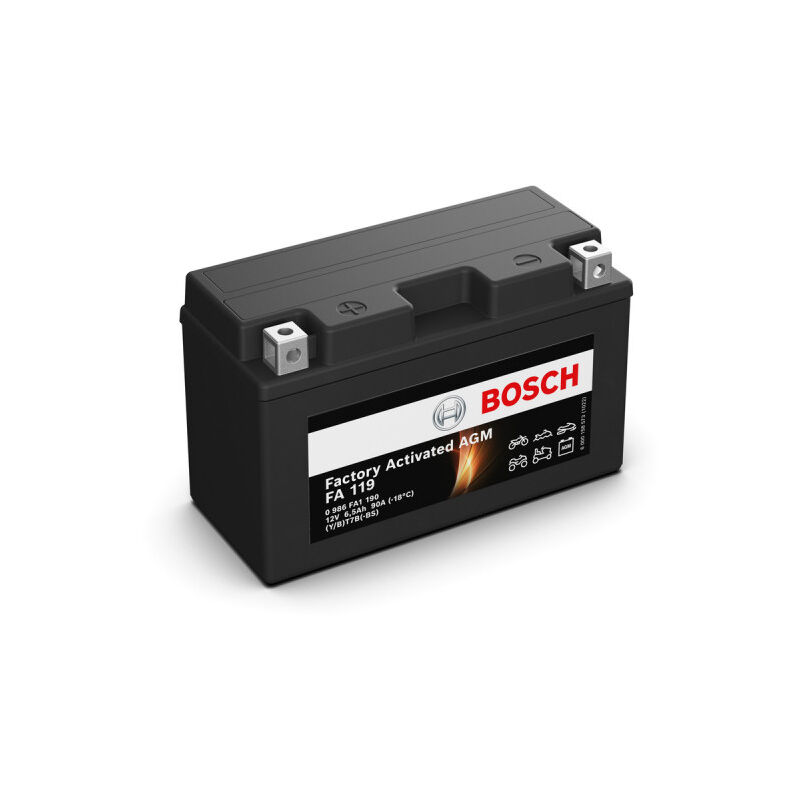 Bosch - Batterie moto FA119 YT7B-BS 12V 6.5AH 90A