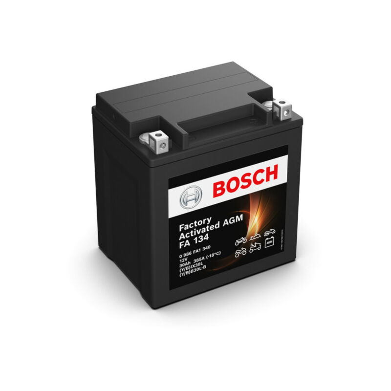 Bosch - Batterie moto FA134 YIX30L-BS YB30L-B 12V 30AH 385A