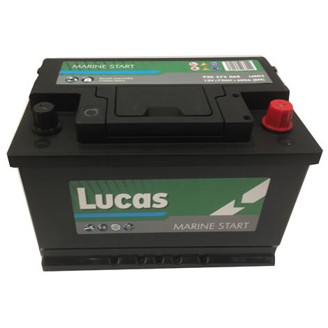 Batterie de démarrage Loisirs/Camping-cars Lucas Marine Starter LB3 LM03 12V 72Ah / 680A
