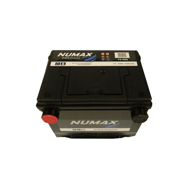 Batterie de démarrage Numax Premium GR75 75-550 12V 60Ah /550A