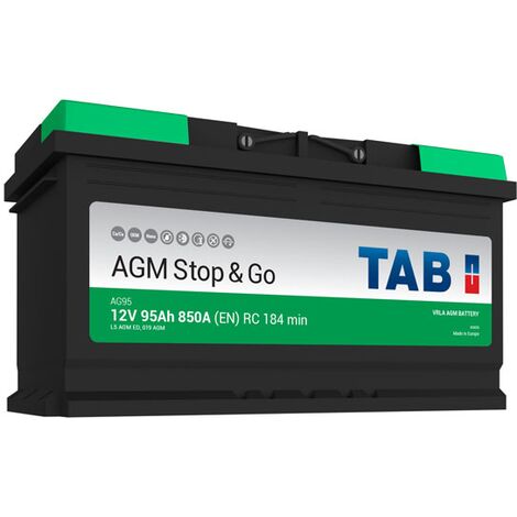 Batterie de démarrage TAB Start&Stop AGM L5 AG95 12V 95Ah 850A