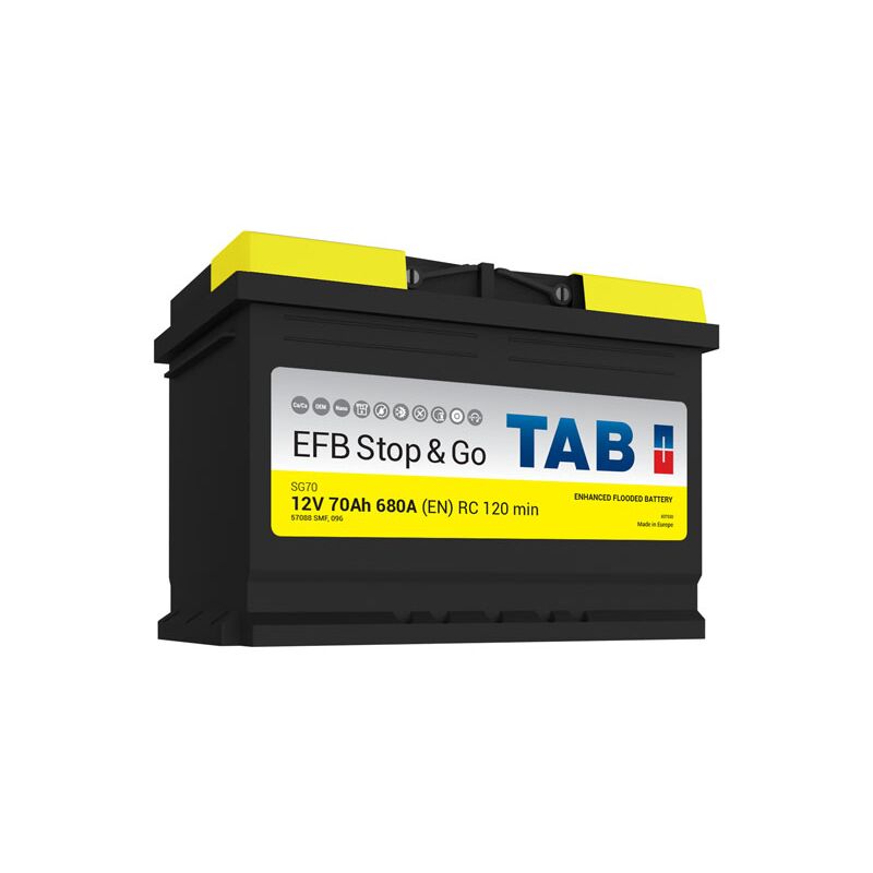 Batterie de démarrage TAB Start&Stop efb L3 SG70 12V 70Ah 680A
