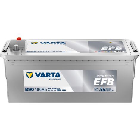 Batterie de démarrage Varta Promotive Silver EFB B15G B90 12V 190Ah / 1050A