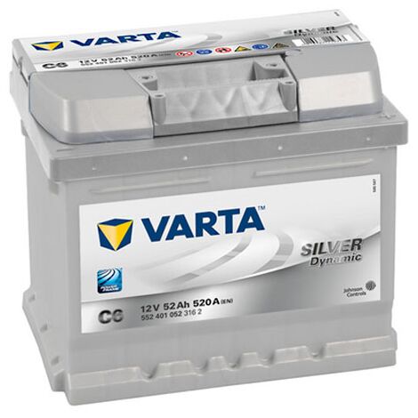 Batterie de démarrage Varta Silver Dynamic L1B C6 12V 52Ah / 520A 552401052
