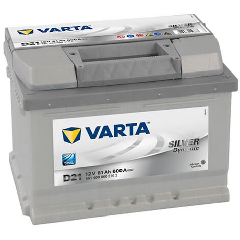 Batterie de démarrage Varta Silver Dynamic L2B D21 12V 61Ah / 600A 561400060