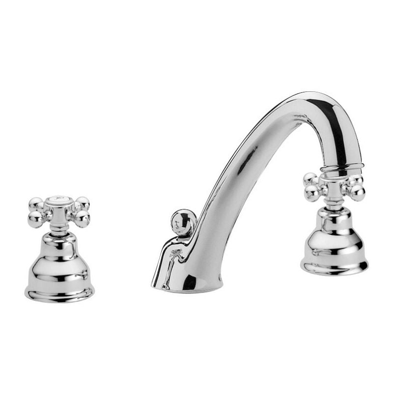 Paffoni - Mélangeur lavabo 3 trous Viola VLV055CR Chromé - Viola