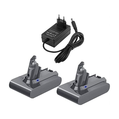 Batterie de rechange avec chargeur pour Dyson V6 DC58 DC59 DC61 DC62 pour Dyson V6 Animalpro, V6 Absolute, V6 Animal Batteri 965