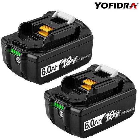 Batterie de Remplacement 18V 6.0ah 1500mah pour Makita pour outil électrique, Batterie lithium avec indicateur LED -