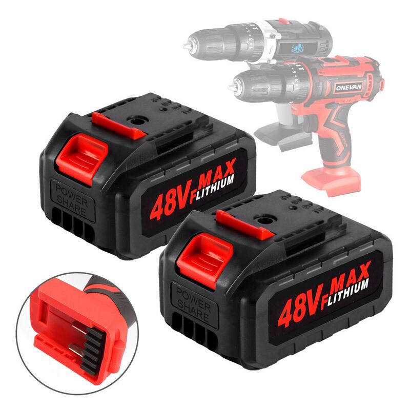 Batterie de Remplacement 48VF 20V Pour la scie électrique Worx Electric Wrench scie à guichet sans fil - 2 Pack