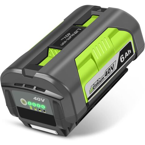 Batterie de remplacement pour Ryobi 40V Batterie 6.0Ah OP4040 OP4026 OP4030 OP4050 OP4060A, compatible avec les outils électriques et chargeurs Ryobi 40V